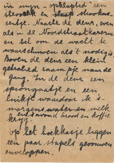 Dagboek geschreven door Pieter Sliggers in het Huis van Bewaring in Middelburg, 1941