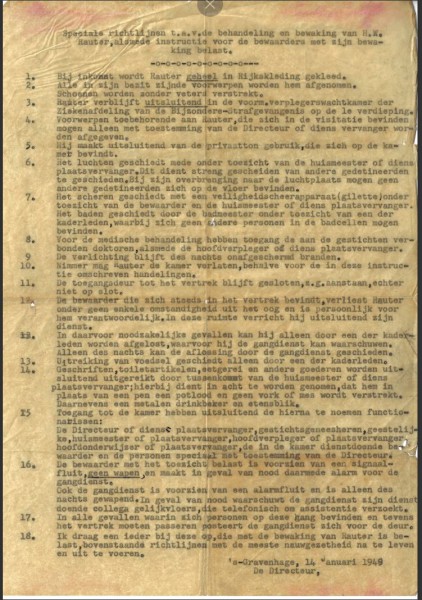 Doorslag van het document getiteld 